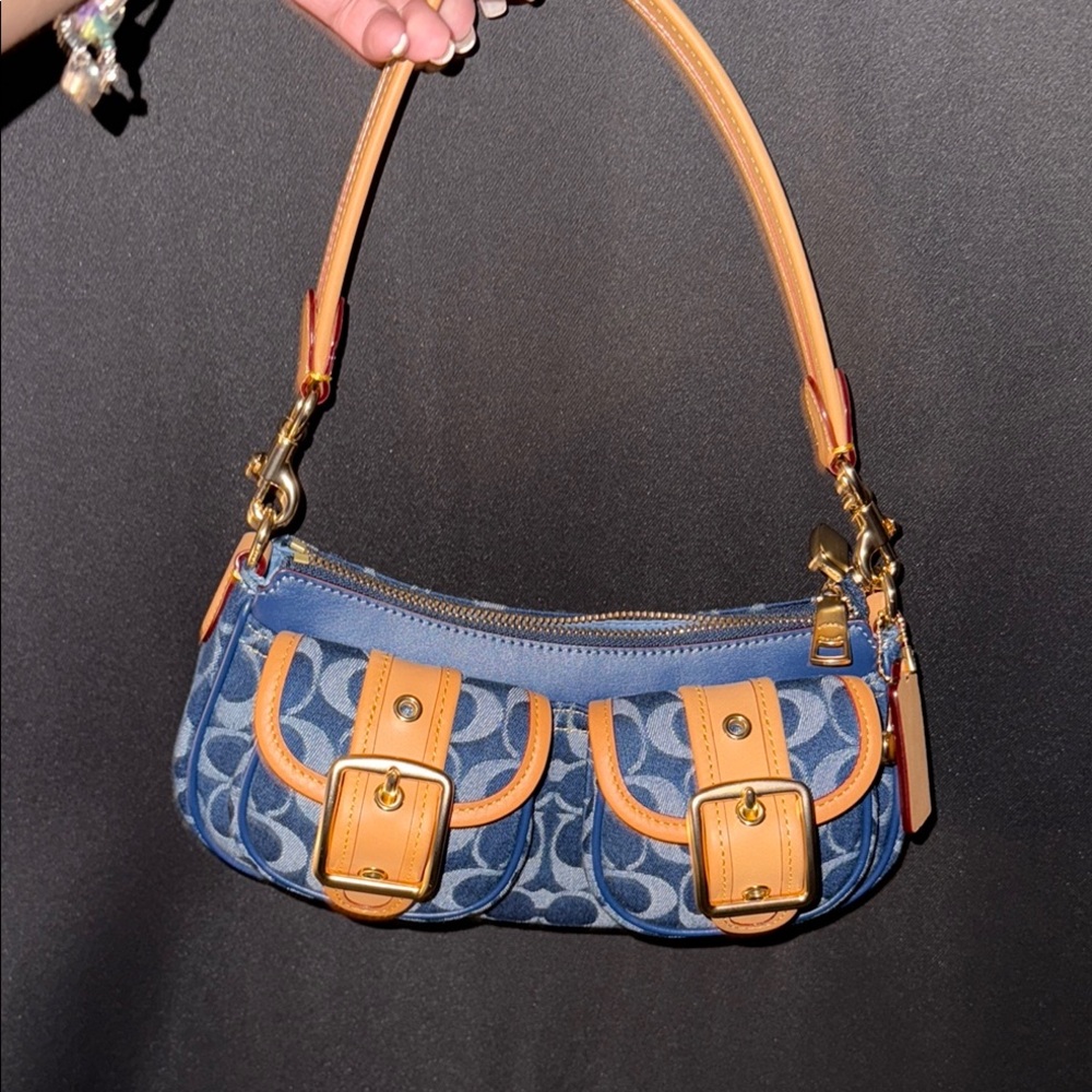 Coach Ashton Baguette in the denim collection
